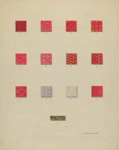 Francis Law Durand Prints: Quilt Patches, c. 1937. Creator: Francis Law Durand