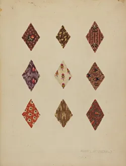 Quilt Prints: Quilt Patches, c. 1937. Creator: Mary Fitzgerald