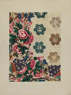 Quilted Bedspread, c. 1936. Creator: Irene Schaefer
