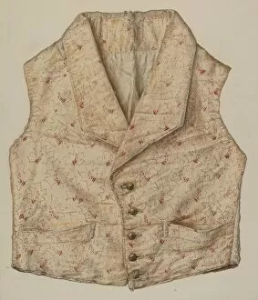 Quilted Silk Vest, c. 1942. Creator: Clarence Secor