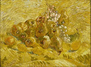 Pears Prints: Quinces, lemons, pears and grapes, 1887-1888. Artist: Gogh, Vincent, van (1853-1890)