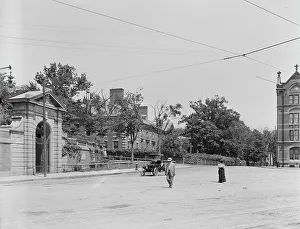 Massachusetts United States Prints: Quincy Square, Cambridge, Mass. between 1900 and 1920. Creator: Unknown