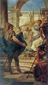 Tiepoli Prints: Quintus Fabius Maximus Before the Senate of Carthage