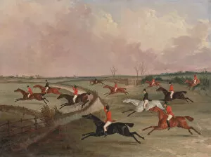 Foxhunting Collection: The Quorn Hunt in Full Cry: Second Horses, ca. 1835. Creator: John Dalby
