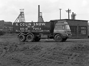 Michael Walters Gallery: R Colin Snow coal merchants wagon, Barnburgh Colliery, South Yorkshire, 1961. Artist
