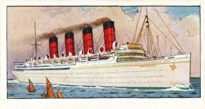 Shipping Industry Collection: R. M. S. Mauretania, 1937