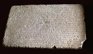 Limestone Prints: The Rabatak inscription, 2nd cen. AD. Creator: Historic Object