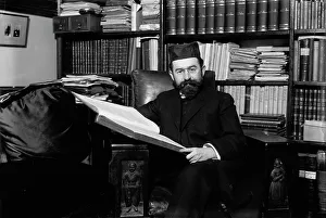 Bookcase Prints: Rabbi Hertz, (1913?). Creators: Bain News Service, George Graham Bain