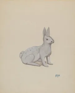 Rex F Bush Prints: Rabbit, c. 1936. Creator: Rex F Bush