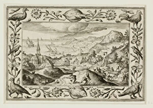 Rabbit Hunt, from Landscapes with Old and New Testament Scenes and Hunting Scenes, 1584