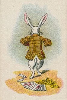 John Tenniel Gallery: The Rabbit Running Away, 1930. Artist: John Tenniel