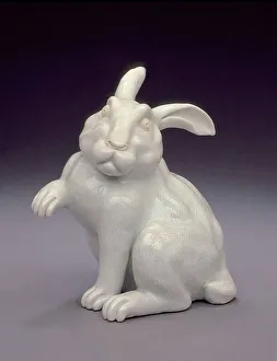 Hirado Ware Prints: Rabbit, Second half of 19th century. Creator: Unknown