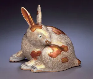 Hirado Ware Prints: Rabbit, Second half of 19th century. Creator: Unknown