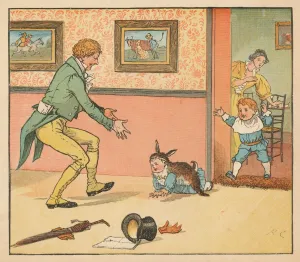 Book Illustration Gallery: a Rabbit-skin To wrap the Baby Bunting in, c1880. Creator: Randolph Caldecott