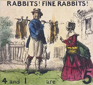 Counting Prints: Rabbits! Fine Rabbits!, Cries of London, c1840. Artist: TH Jones