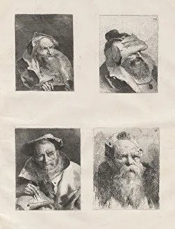 Etchings Prints: Raccolta di teste (Parts I and II), 1773-1774. Creator: Giovanni Battista Tiepolo