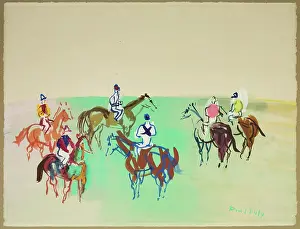 Race Course Prints: Race Course, 20th century. Creator: Raoul Dufy