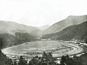 Hong Kong Prints: The Race Course from Morrisons Hill, Hong Kong, 1895. Creator: W &s Ltd
