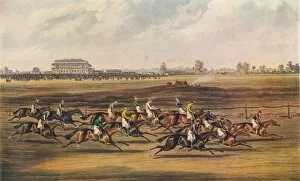 Horse Race Gallery: Race for the Great St. Leger Stakes, 1836. Approbation - Off in good Style, (1837)