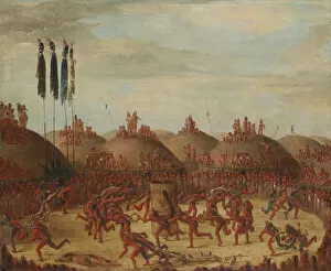 The Last Race, Mandan O-kee-pa Ceremony, 1832. Creator: George Catlin