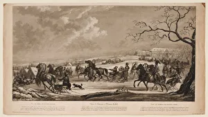 Yamshik Collection: Race of sledges at Krasny Kabachok (Little Red Tavern), 1814