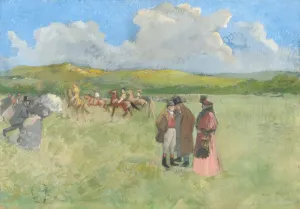 Horse Race Gallery: The Race Track, c. 1891. Creator: Jean Louis Forain