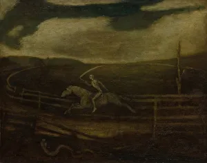 The Race Track (Death on a Pale Horse), c. 1896-1908. Creator: Albert Pinkham Ryder (American