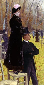 Giuseppe 1846 1884 Prints: The Races at Auteuil. Artist: De Nittis, Giuseppe (1846-1884)