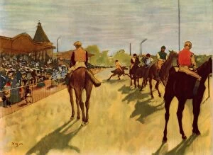 Riders Collection: At the Races, c1866-1868, (1937). Creator: Edgar Degas