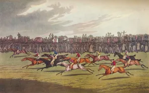 Racing, c19th century. Artist: John Clarke