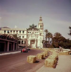 Bend Prints: Two racing cars taking a bend, Monaco Grand Prix, Monte Carlo, 1959