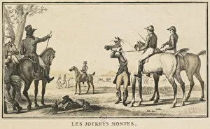 1758 1836 Prints: Racing Scenes: The Jockey Mounting the Horse (Scenes Hippiques: Le jockey montant a cheval)