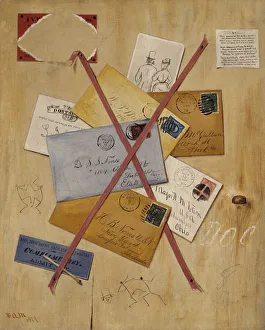 Letters Gallery: Rack Picture for Dr. Nones, 1879. Creator: William A. Mitchell
