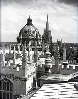 Spire Prints: Radcliffe Camera and spire of St Mary's