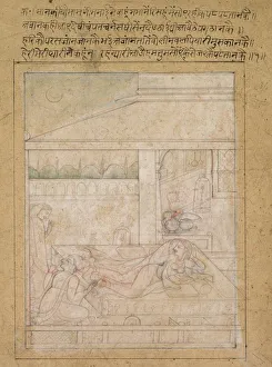 Radha and Krishnas Reconciliation, c. 1790-1800. Creator: Unknown