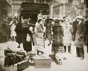 Radical Gallery: Radical hunger marchers gathering in New York, USA, Great Depression, November 1932