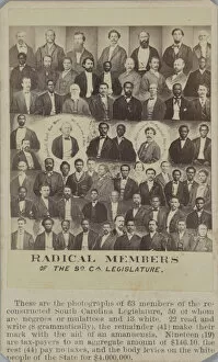 Portraits Gallery: Radical Members of the South Carolina Legislature, 1868. Creator: Unknown