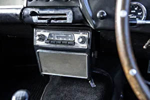Aston Martin Db4 Collection: Radio in a 1961 Aston Martin DB4 GT SWB lightweight. Creator: Unknown