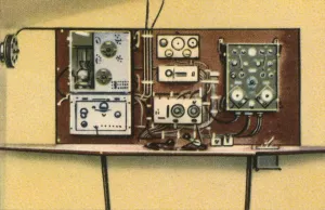 Flying Boat Prints: Radio room on board Dornier flying boat, 1920s, (1932). Creator: Unknown