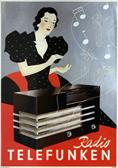 Offset Printing Prints: Radio Telefunken, 1935. Artist: Anonymous
