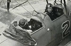 RAF pilot learning to fly during the Second World War, 1941. Creator: Charles Brown