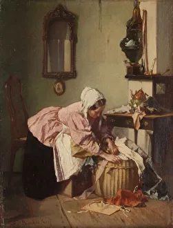 Searching Prints: The Rag Basket, c.1850-c.1882. Creator: Alexander Hugo Bakker Korff