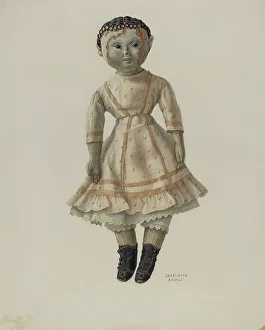 Angus Charlotte Prints: Rag Doll, c. 1939. Creator: Charlotte Angus