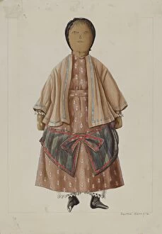 Period Costume Collection: Rag Doll 'Susie', c. 1937. Creator: Bertha Semple