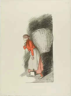 Carrying On Back Collection: The Rag-picker, published March 19, 1893. Creator: Theophile Alexandre Steinlen