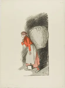 Carrying On Back Collection: The Rag-picker, published March 19, 1893. Creator: Theophile Alexandre Steinlen