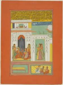 Ragamala Prints: Raga Dipak, Page from a Jaipur Ragamala Set, 1750 / 70. Creator: Unknown