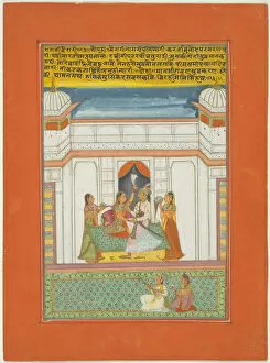 Rajasthan Collection: Ragini Bairari, Page from a Jaipur Ragamala Set, 1750 / 70. Creator: Unknown