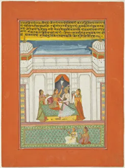 Rajasthan Collection: Ragini Bairari, Page from a Jaipur Ragamala Set, 1750 / 70. Creator: Unknown