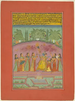 Ragini Vasanta, Page from a Jaipur Ragamala Set, 1750 / 70. Creator: Unknown